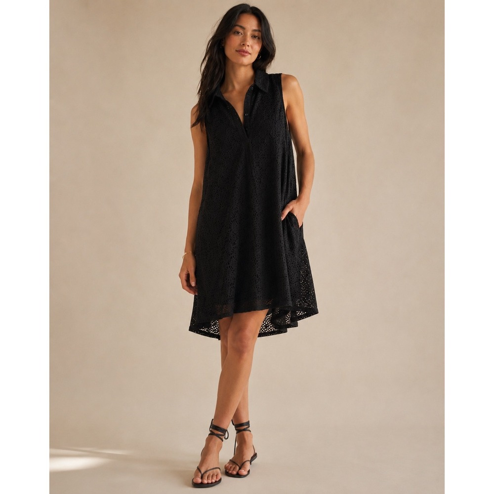 Dana Buchman Womens‎ Black Lace Sleeveless Shift Dress Size 6 NWT WB71Y017RN